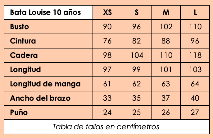 Bata Louise 10 años Blanco Off