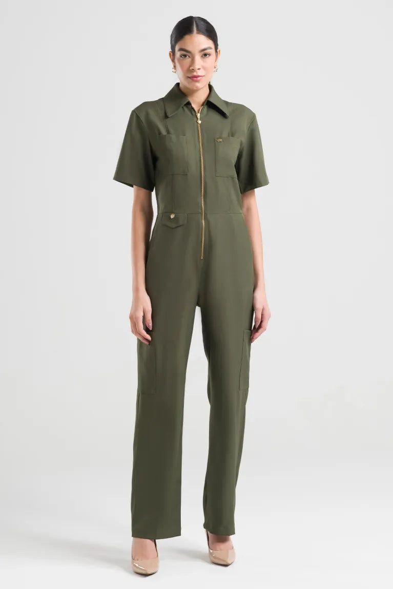 Enterizo Fancy Verde Militar