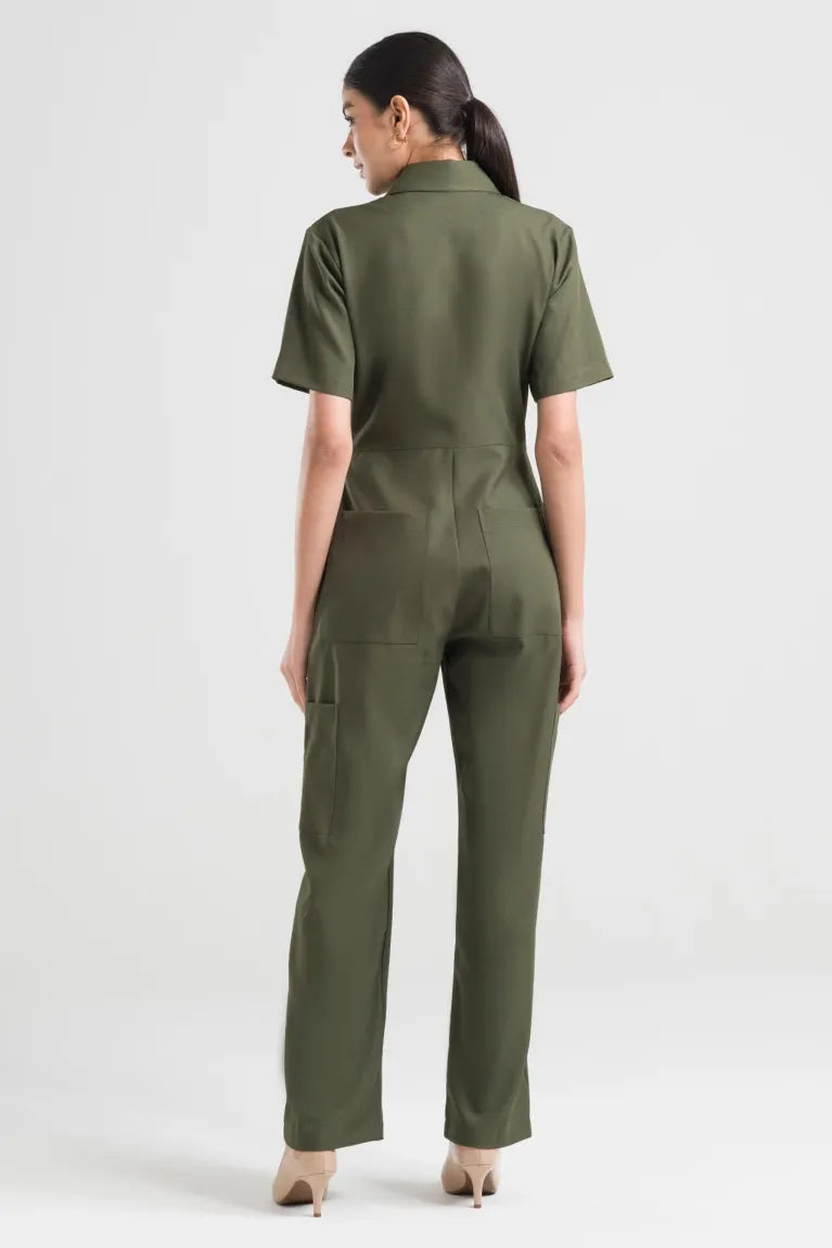 Enterizo Fancy Verde Militar