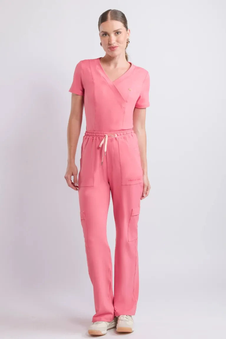 Scrub Coach Pink