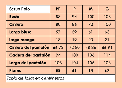 Scrub Polo Beige