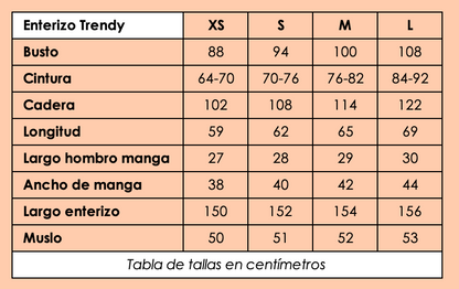 Enterizo Trendy Blanco Off