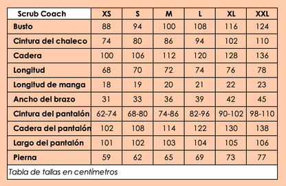 Scrub Coach Azul Royal