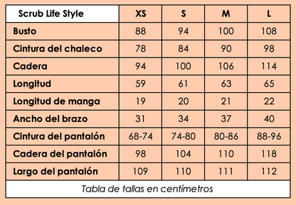 Scrub Life Style Azul