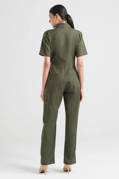 Enterizo Fancy Verde Militar