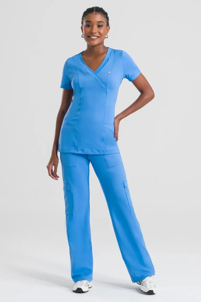 Scrub Coach Azul Capri