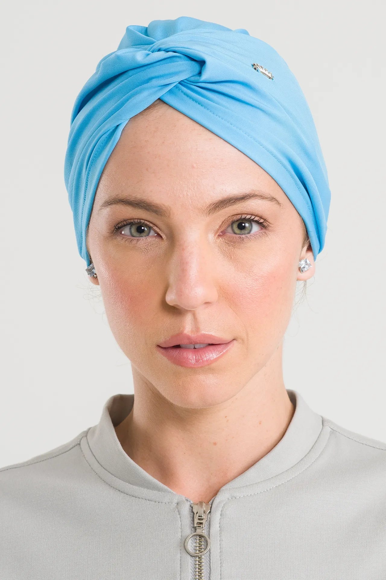 Turbante 2 en 1 Celeste